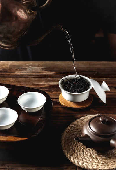 Chinese tea culture and tea leafs